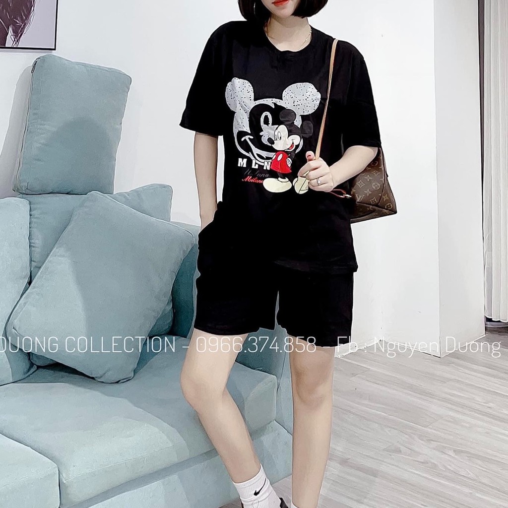 Set đồ nữ cá tính, set quần sóc áo thun đi chơi sang chảnh mùa hè đẹp 8A00175 | BigBuy360 - bigbuy360.vn