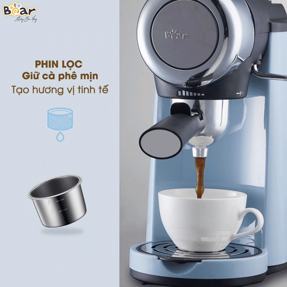 Máy pha cà phê tự động Bear CF-B02V1 (KFJ-A02N1), Bảo hành chính hãng 18 tháng
