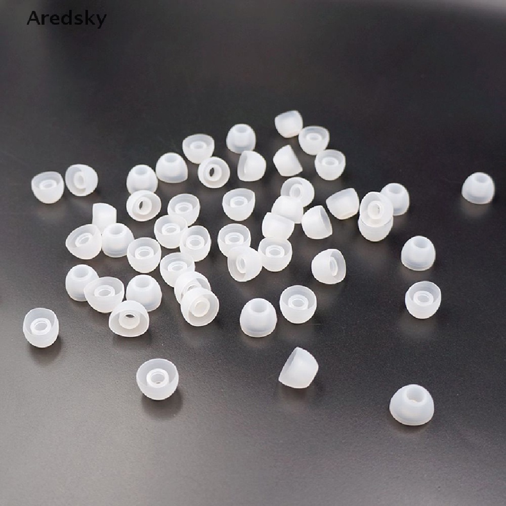 Bộ 50 miếng đệm tai nghe nhét tai thay thế bằng silicon mềm trong suốt 11mm