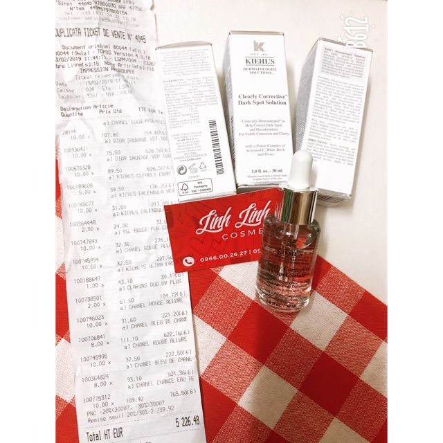 ( Tặng Kèm bình nước ) Serum Kiehl's Dark Spot / Tinh chất KIEHL'S CLEARLY CORRECTIVE DARK SPOT | BigBuy360 - bigbuy360.vn