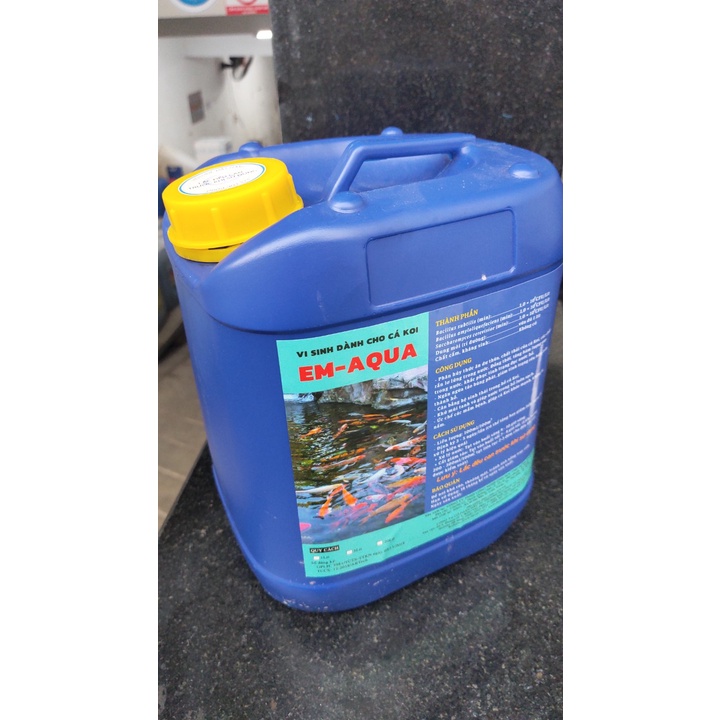 Chế Phẩm Vi Sinh Xử Lý Nước Hồ Cá Koi – Men EM AQUA cá Koi Cân Bằng Hệ Sinh Thái Trong Hồ Cá, Làm Sạch Nước