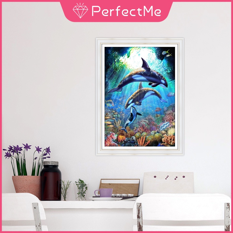 Bộ Tranh Đính Đá 5D Tự Làm 30 x 40Cm Hình Gia Đình Độc Đáo