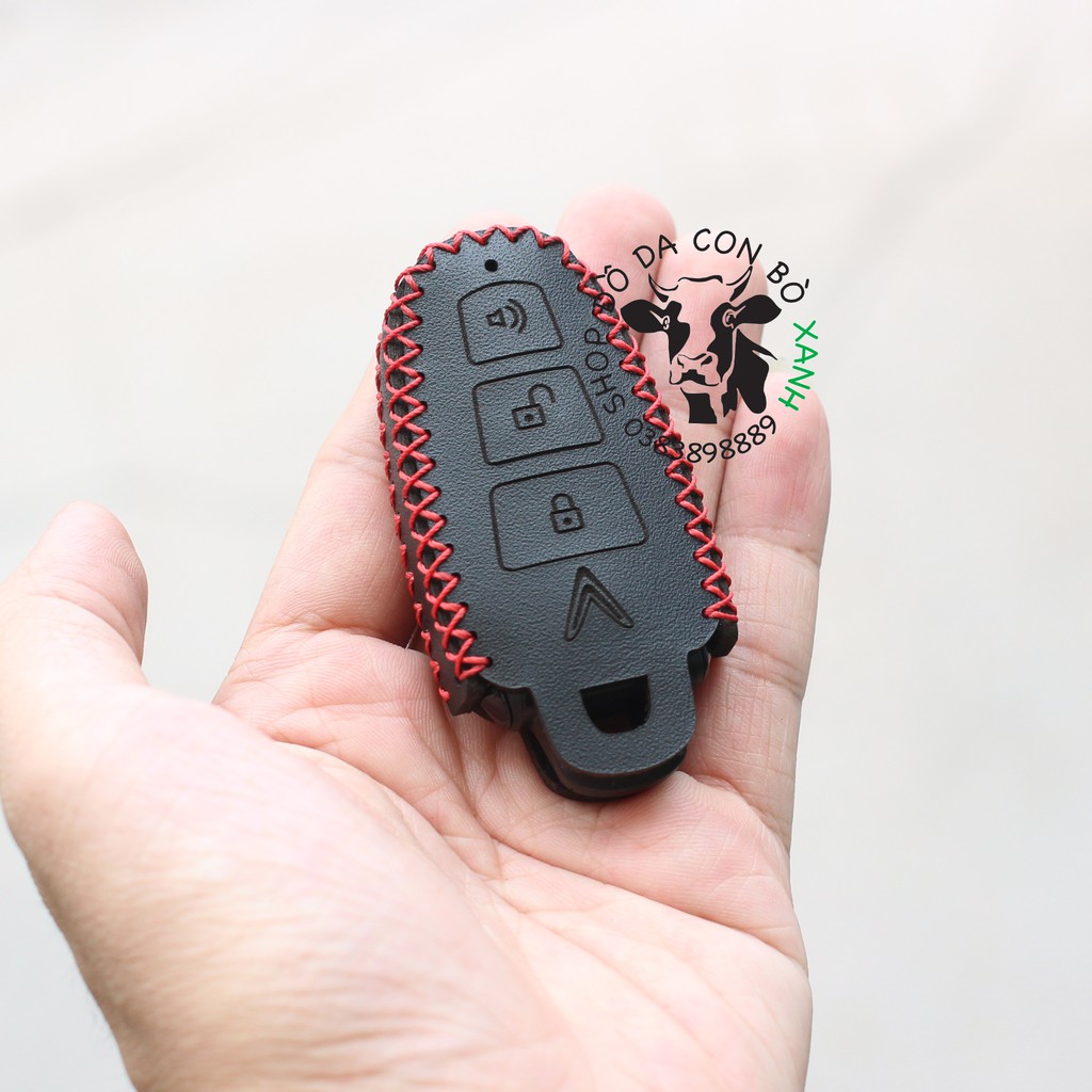 Bao da chìa khoá Xe điện Vinfast Klara S handmade da thật