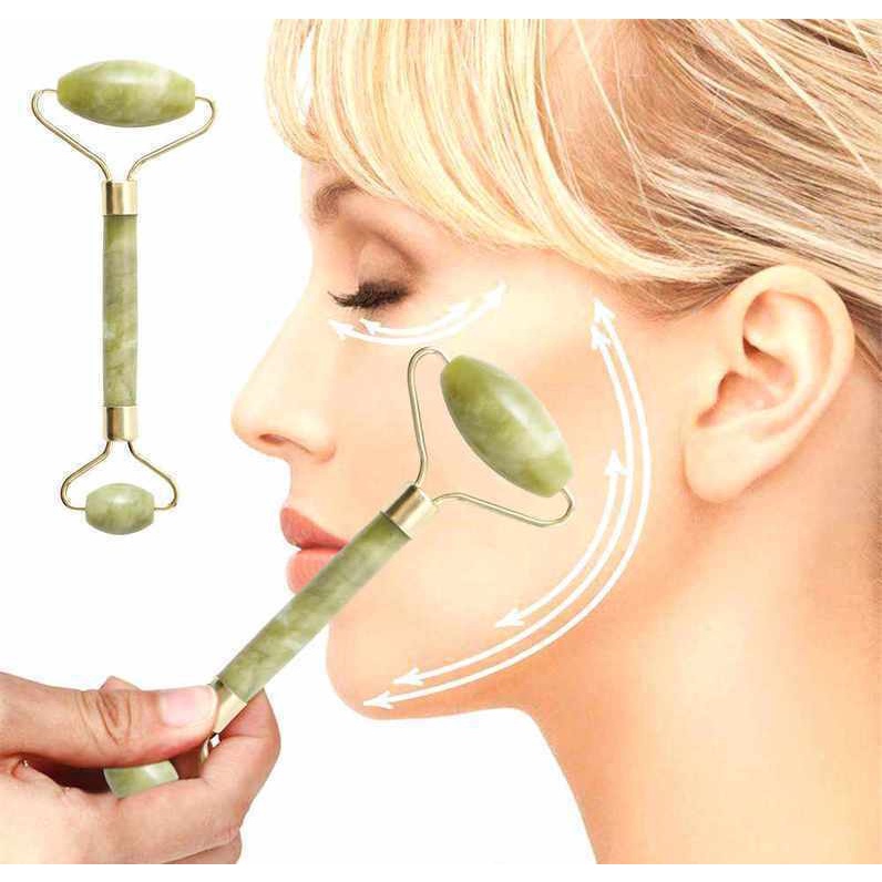 Thanh lăn mặt jade roller hàng Pháp giúp thon gọn săn chắc mặt