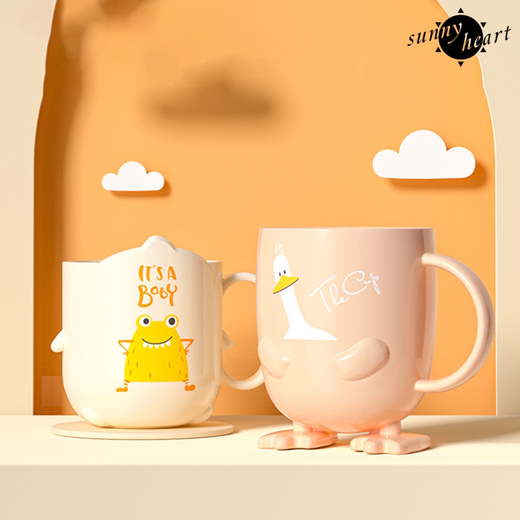 Cốc Đựng Bàn Chải Đánh Răng Chống Sốc Chống Sốc Hình Hoạt Hình Dễ Thương Cho Trẻ Em