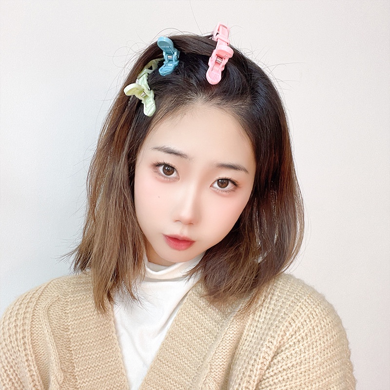 Bộ Kẹp Tóc Nhựa Màu Kẹo Phong Cách Hàn Quốc Thời Trang Cho Nữ