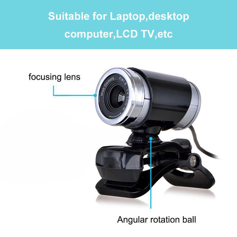 Webcam Hd Chuyên Nghiệp Có Mic Và Kẹp Gắn Cho Máy Tính Để Phát Sóng Trực Tiếp