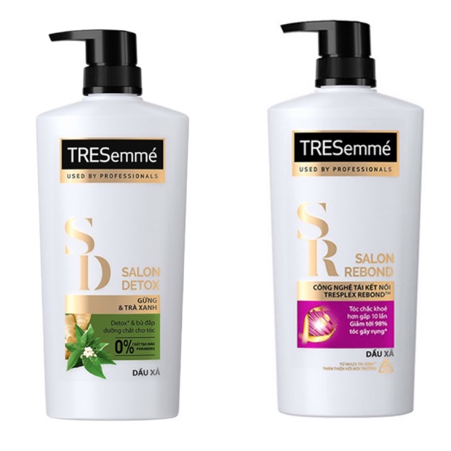 DẦU XẢ TRESEMME SALON DETOX/ SALON REBOND 620G