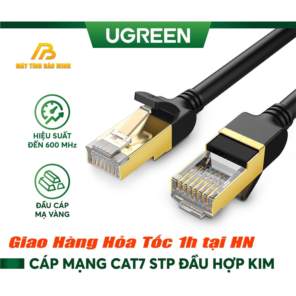 Dây Mạng Cat7 Đúc Sẵn Dài 1m đến 10m Ugreen 11268 11269 11270 11271 11272 11273 - Hàng Chính Hãng