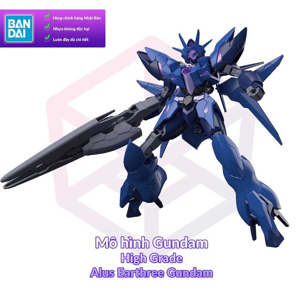 Mô Hình Gundam Bandai HG Alus Earthree Gundam 1/144 Build Divers Re RISE