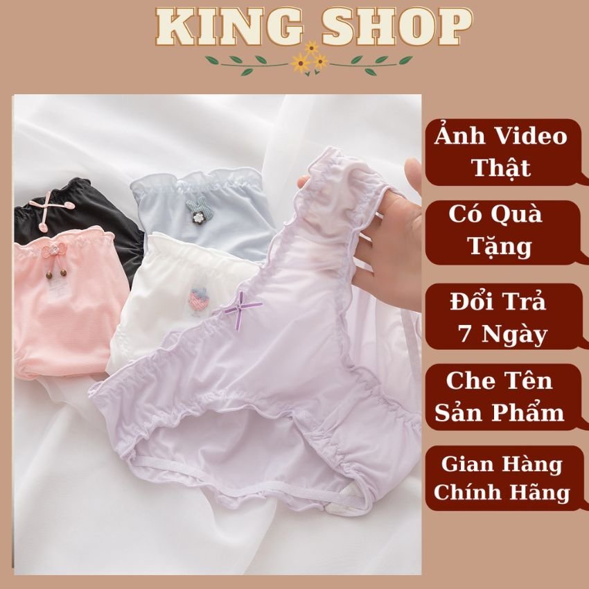 Quần lót nữ ren siêu co giãn, quần chíp mỏng mát, tôn dáng siêu gợi cảm Kingshop - L005