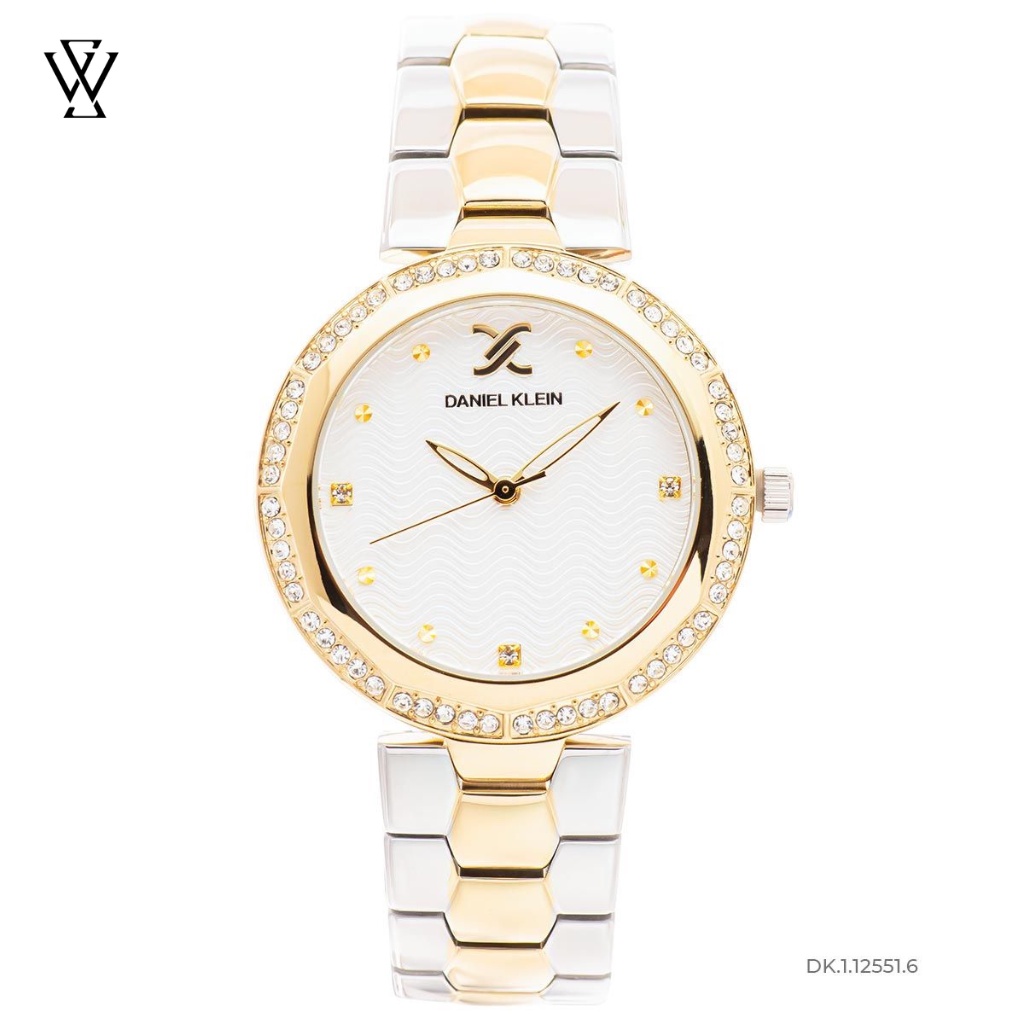 Đồng Hồ Quartz Nữ Daniel Klein Premium Ladies WATCHSTORE DK.1.12551.6 Mặt Kính Khoáng 35mm, Dây Kim Loại, Vỏ Thép