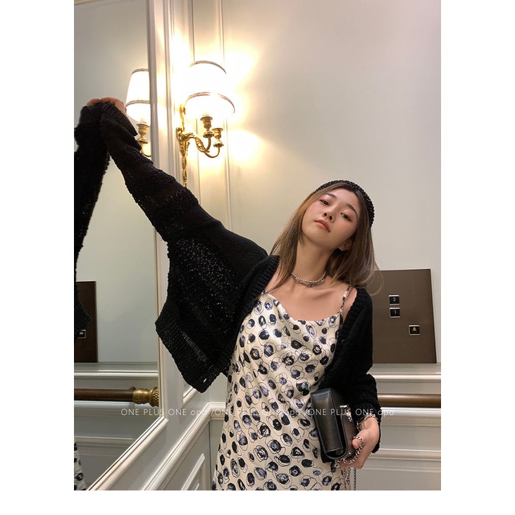 Áo Khoác Cardigan Dệt Kim Mỏng Chống Nắng Thời Trang Mùa Thu Cho Nữ