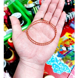 Vòng tay ( chân ) chỉ đỏ cuốn 2 nấc sợi nhỏ may mắn ( Ghi chú size cổ tay )