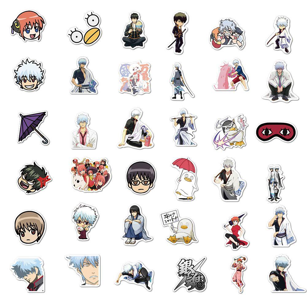 Nhãn Dán Trang Trí Hành Lý / Điện Thoại / Ván Trượt / Laptop Họa Tiết Hoạt Hình GINTAMA