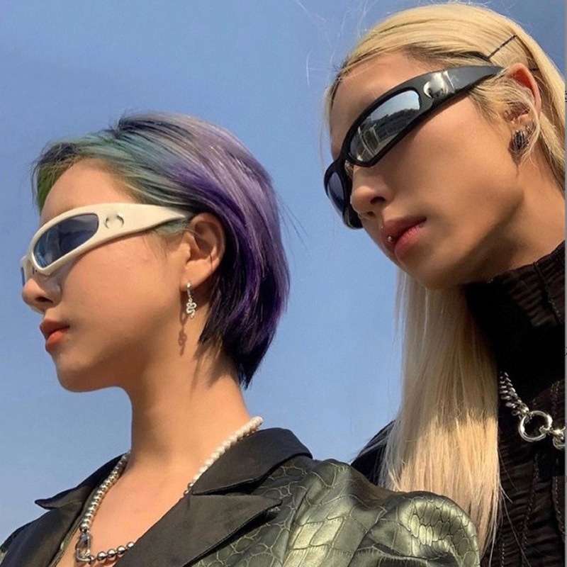 Kính Mát Tròng Mặt Trăng Chống Tia UV400 Thời Trang Sang Trọng Cho Nam Nữ