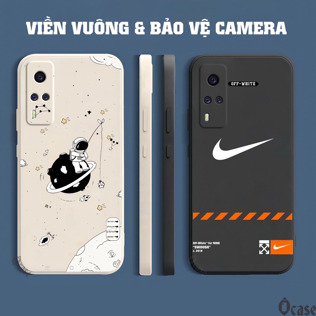 Ốp lưng Vivo Y51 2020 / Y31 2021 in hình Nasa L.V vũ trụ và N.I.K.E cạnh viền vuông có bảo vệ camera