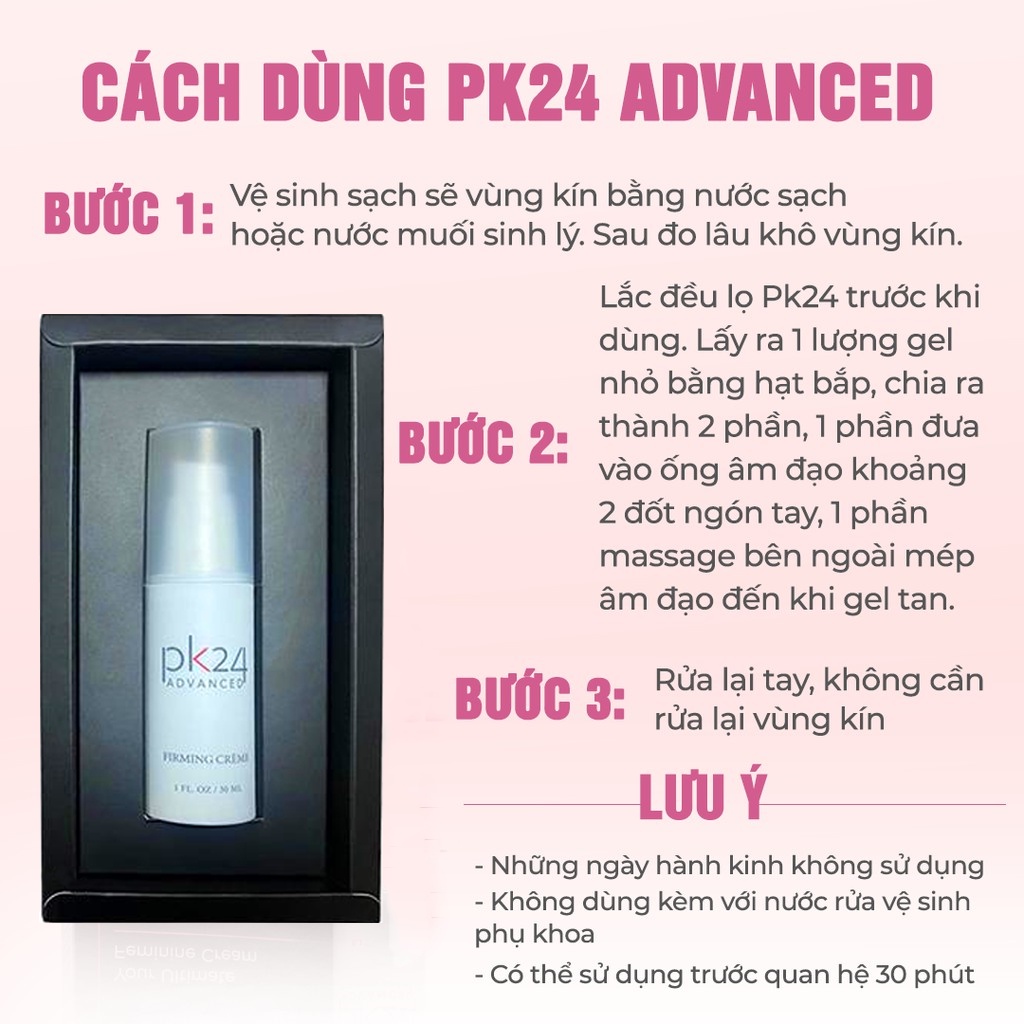 HSD 2026 Gel PK24 30ml - Se khít & làm hồng 