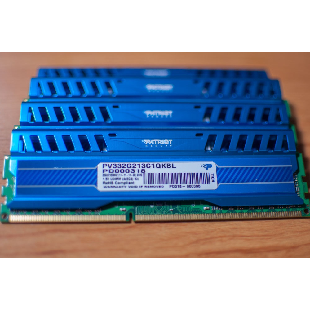 ram patriot ddr3 4gb và 8gb tản nhiệt  buss  1333 /1600 / 1866 / 2133 / 2400