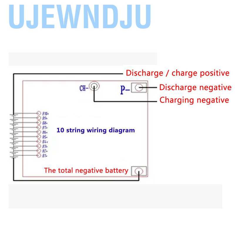 Bảng Mạch Bảo Vệ Pin Lithium 10s 40a 36v Li-Ion