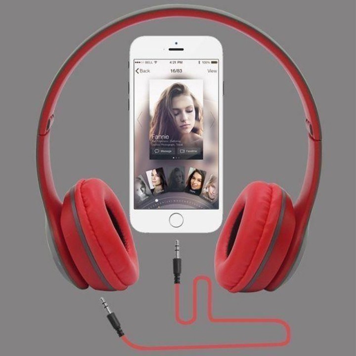 Tai nghe bluetooth P47 chụp tai không dây có khe cắm thẻ nhớ, âm thanh sống động | BigBuy360 - bigbuy360.vn