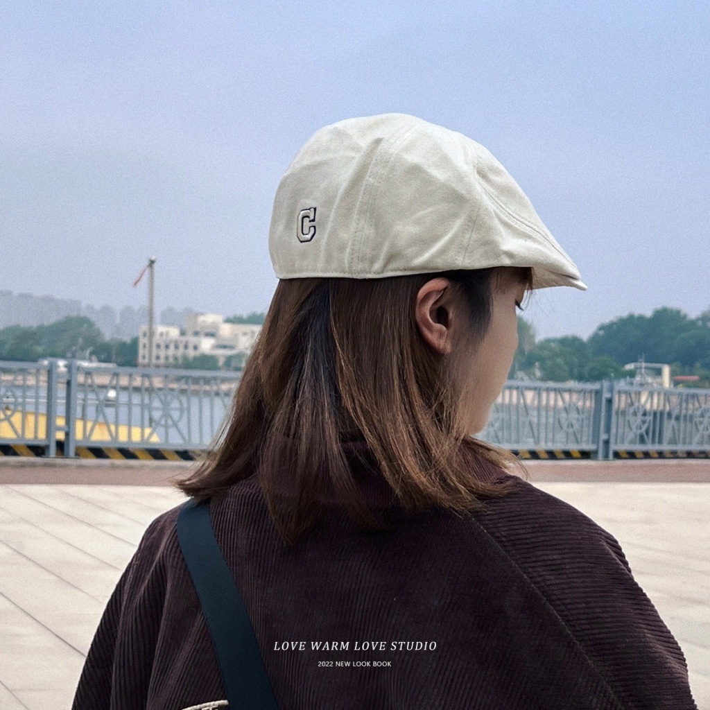 Mũ Họa Sĩ Thời Trang Mùa Thu In Chữ Phong Cách Hàn Quốc Dễ Phối Đồ