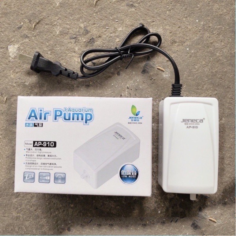 Máy sủi oxy Jeneca 1 vòi, 2 vòi Jeneca cho bể cá (AP 910/ AP 980)
