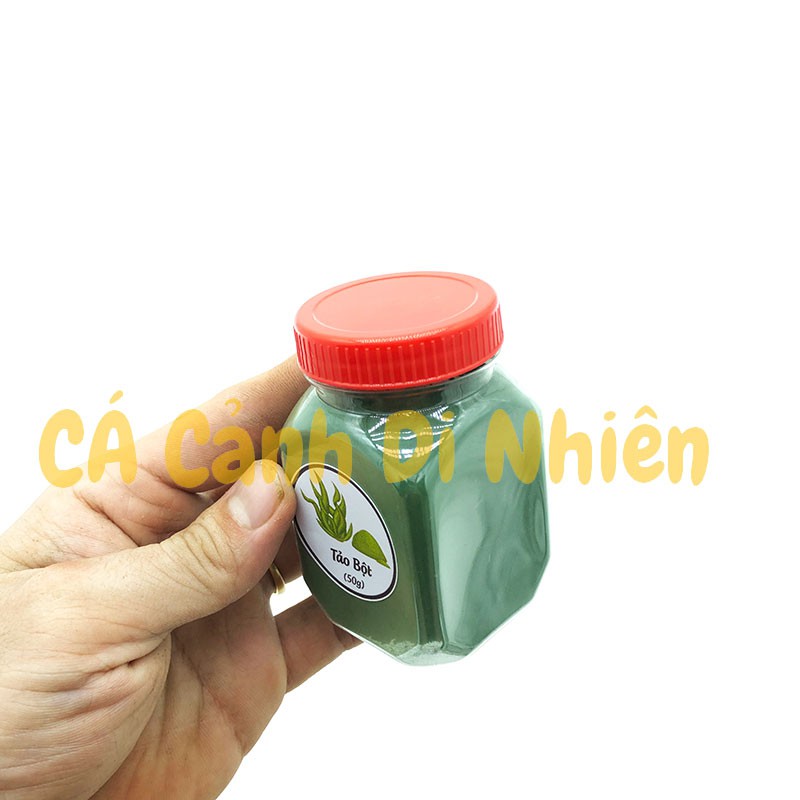 Tảo bột tảo viên xoắn - Thức Ăn Nuôi Artemia Cá Tép Cảnh hũ 50 gram