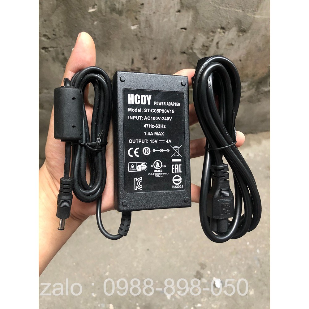 Adapter-Nguồn 15v 4a loại tốt bảo hành 12 tháng