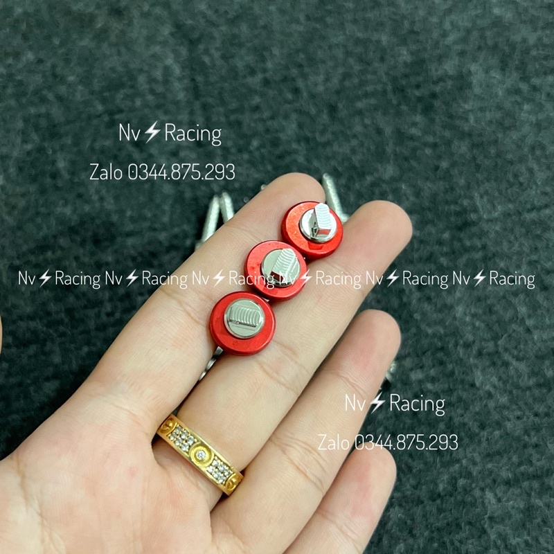 Ốc xoắn 5li gắn pô e / dàn áo kiểu Rin mũi tên inox 304 chuẩn CNC