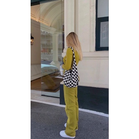 Túi ô vuông big size handmade ⚡️FREESHIP☘️