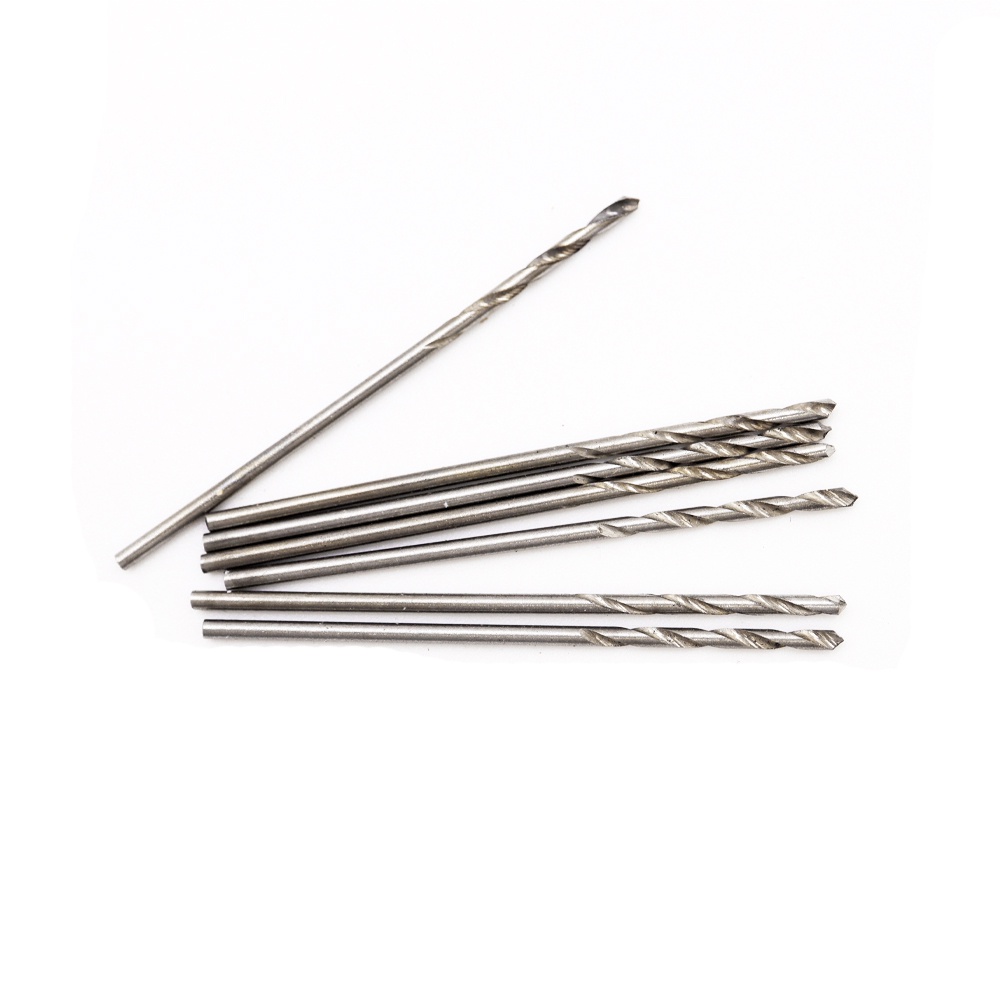 Set 10 Mũi Khoan HSS Bằng Thép Màu Trắng Tốc Độ Cao Cho Gỗ/ Gỗ/ Máy Khoan