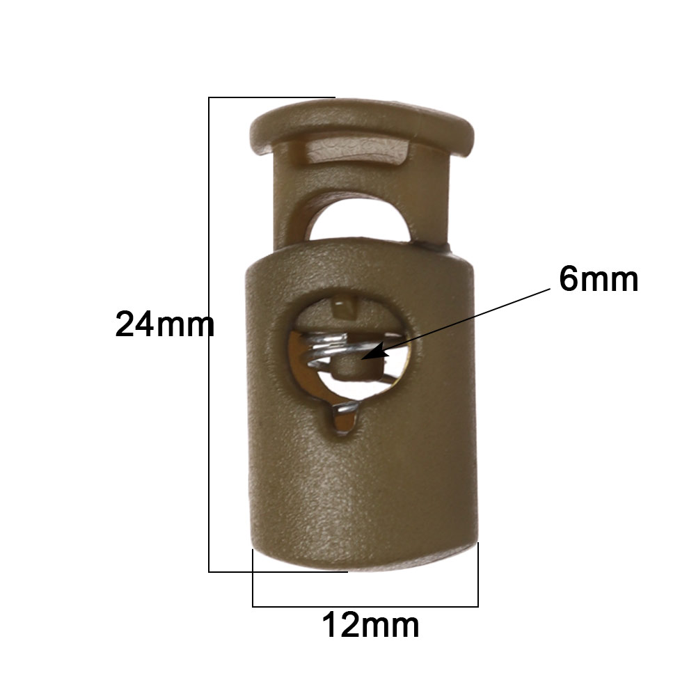 Set 20 Nút Chặn Dây Giày Bằng Nhựa Nhiều Màu 24mm*12mm Tiện Dụng