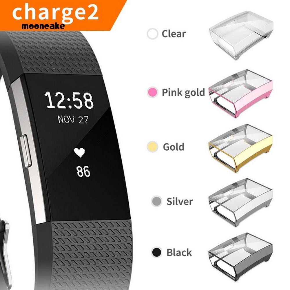 Vỏ Tpu Mềm Siêu Mỏng Bảo Vệ Màn Hình Cho Đồng Hồ Fitbit Charge 2