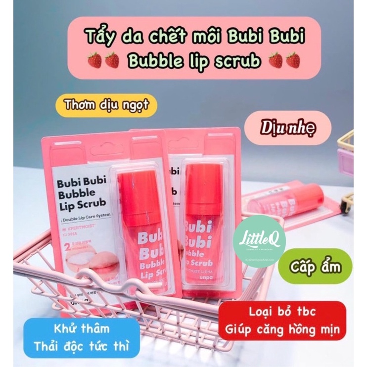 TẨY TẾ BÀO CHẾT SỦI BỌT - LÀM HỒNG MÔI BUBI LIPS