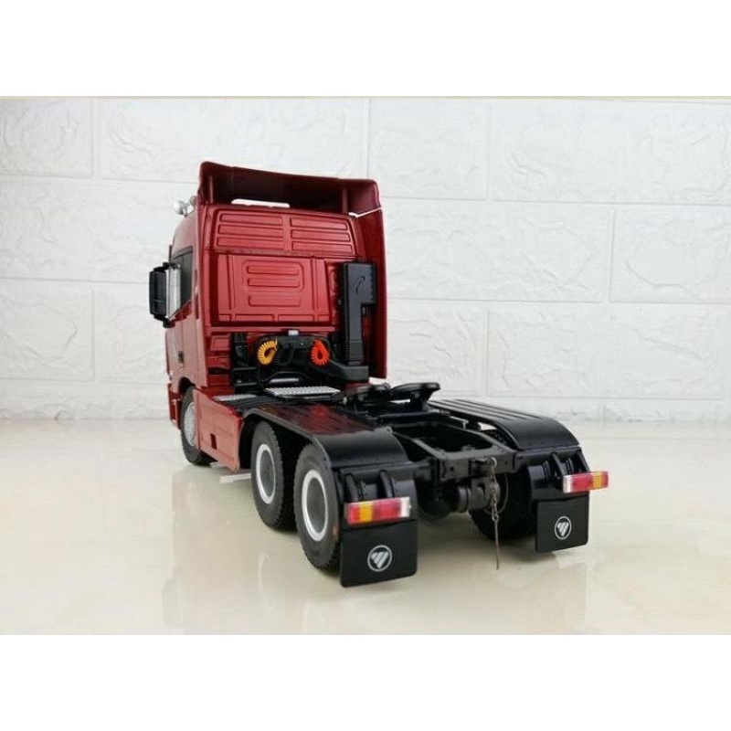 Xe tải mô hình đầu kéo Container Auman hợp kim 1:24