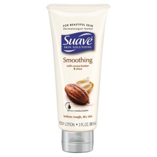 Suave Skin Solutions Smoothing with Cocoa Butter and Shea Body Lotion 3 oz