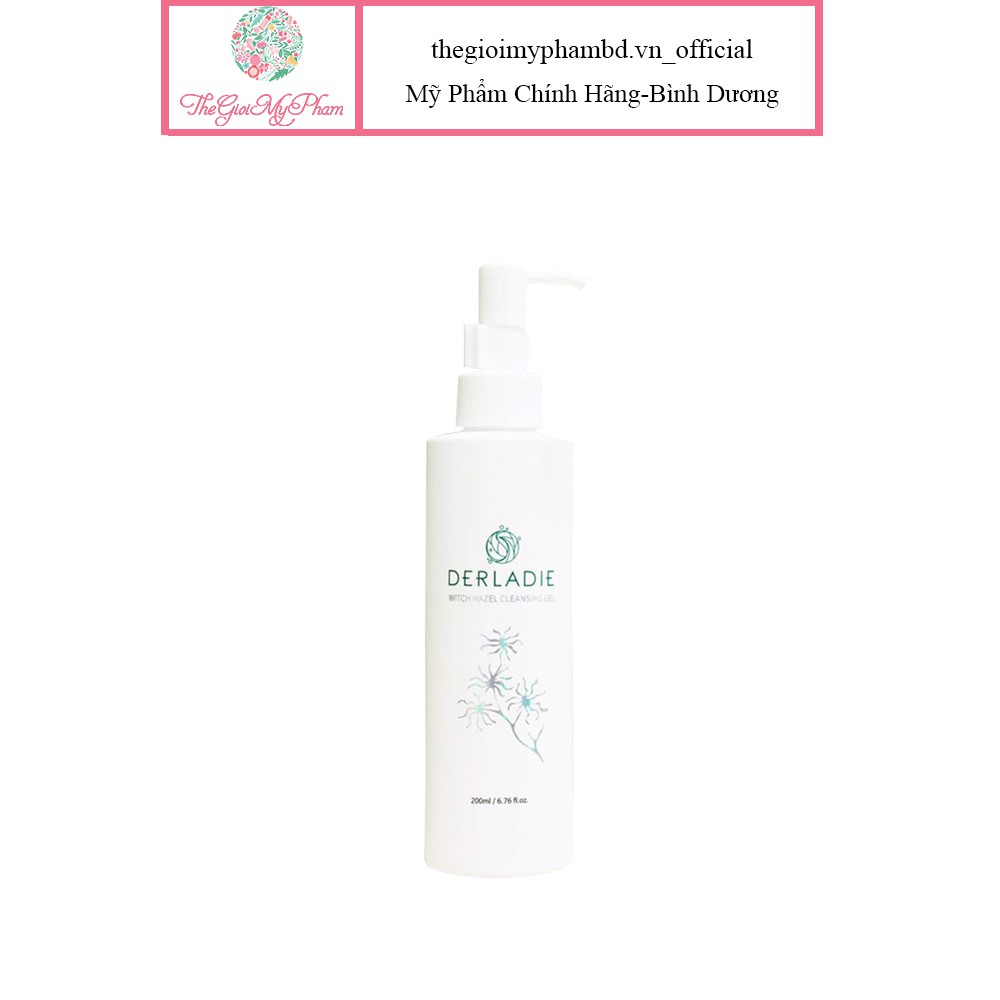 Sữa Rửa Mặt Dạng Gel Giảm Mụn Derladie Witch Hazel Cleansing Gel 200ml