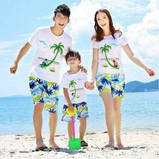 Quần áo đi biển nhóm hình cây dừa, mẫu hót nhất