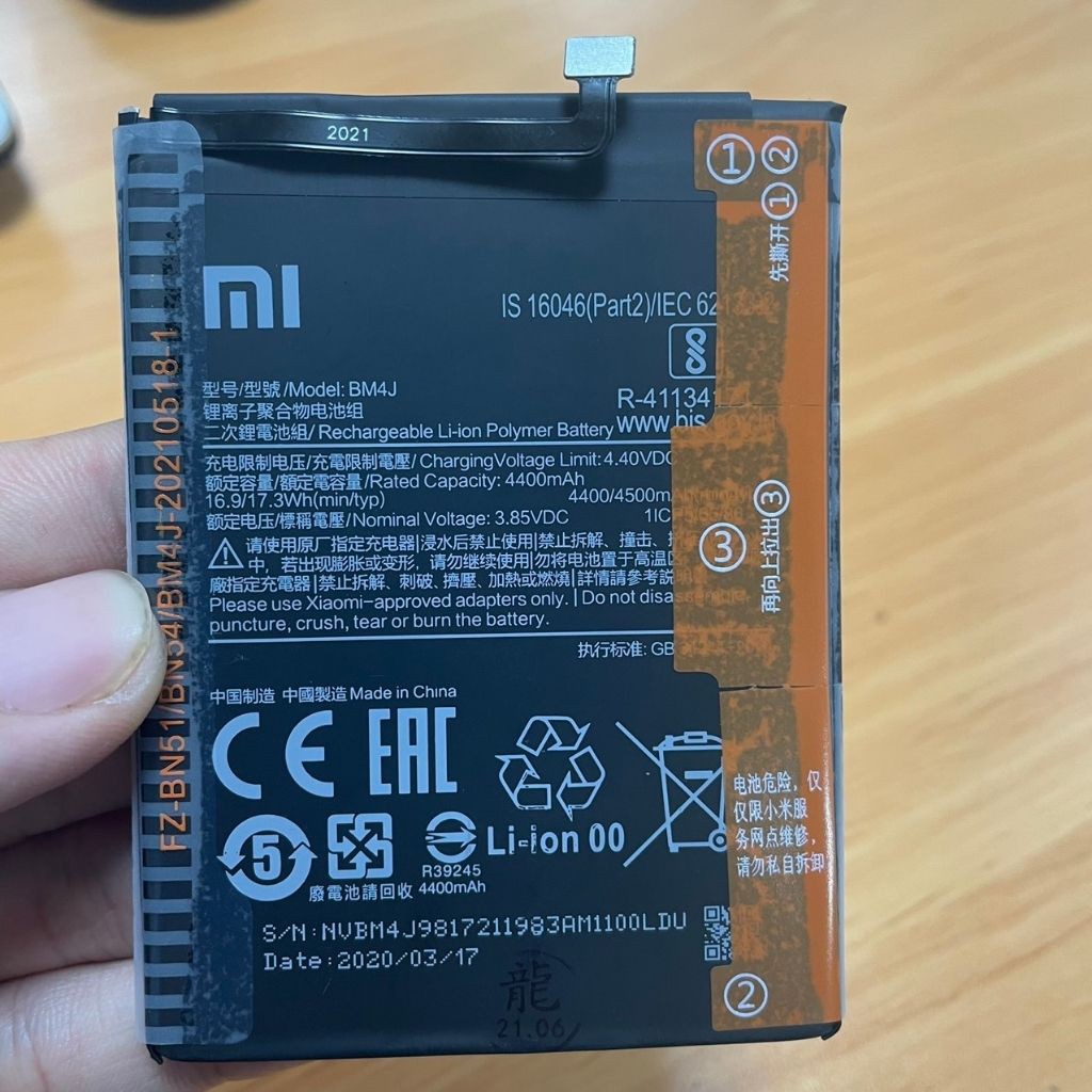 Pin Xiaomi Redmi Not 8 Pro/BM4J Zin Bảo Hành 6 Tháng 1 Đổi 1