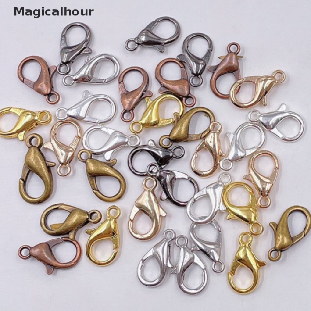 Bộ 50 móc kẹp càng cua bằng hợp kim dùng làm trang sức