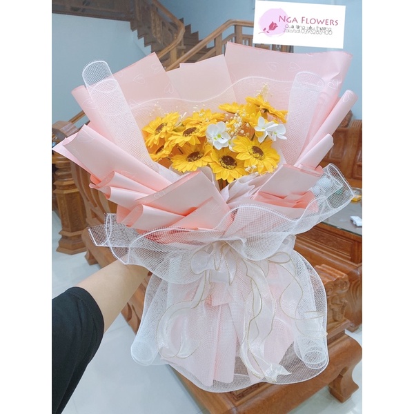 Bó Hoa Hướng Dương Mix Hoa Khô