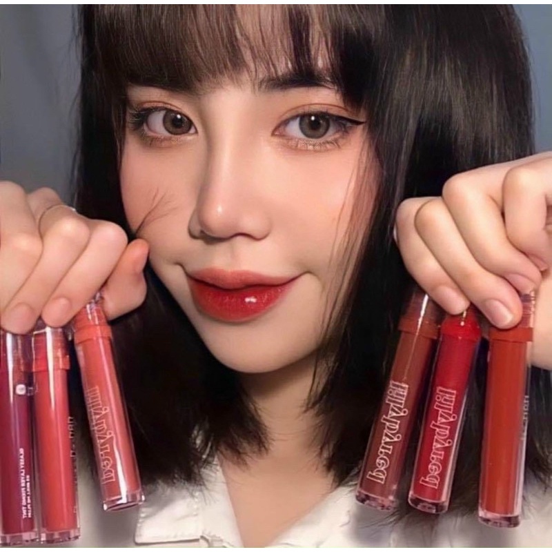 Son tint Lilybyred glassy layer fixing tint căng mọng mướt mịn siêu lì 3.8g có ảnh shop chụp