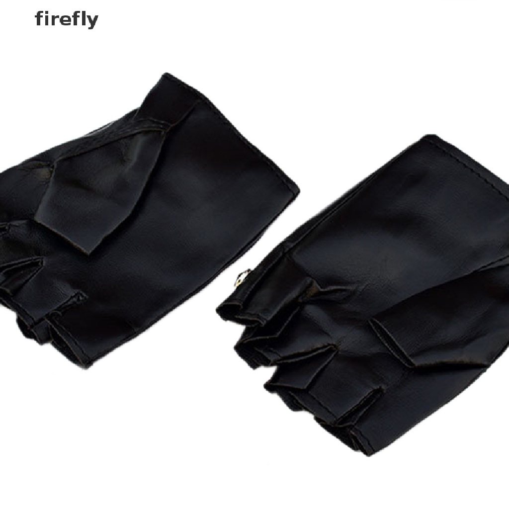 Găng Tay Da Hở Ngón Đính Đinh Tán Thời Trang