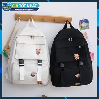 Balo đi học🎀TẶNG HUY HIỆU🎀Balo ulzzang phong cách hàn quốc, dễ thương, xinh xắn,vải chắc chắn, mang êm vai.