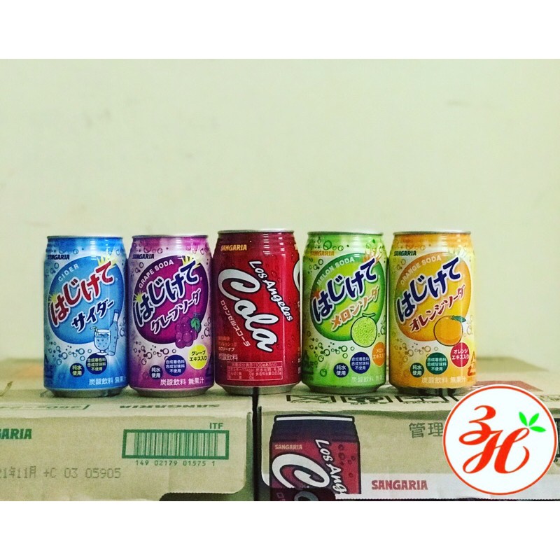 Combo 4 lon Soda Sangaria - Nhật