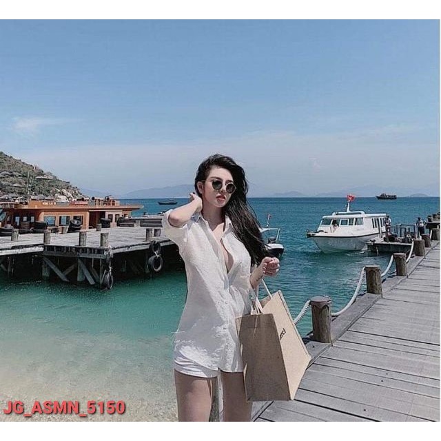 🌟HCM🌟 Áo Sơ Mi Nữ, Áo Sơ Mi From Dài Vải Đủi JG_ASMN_5150