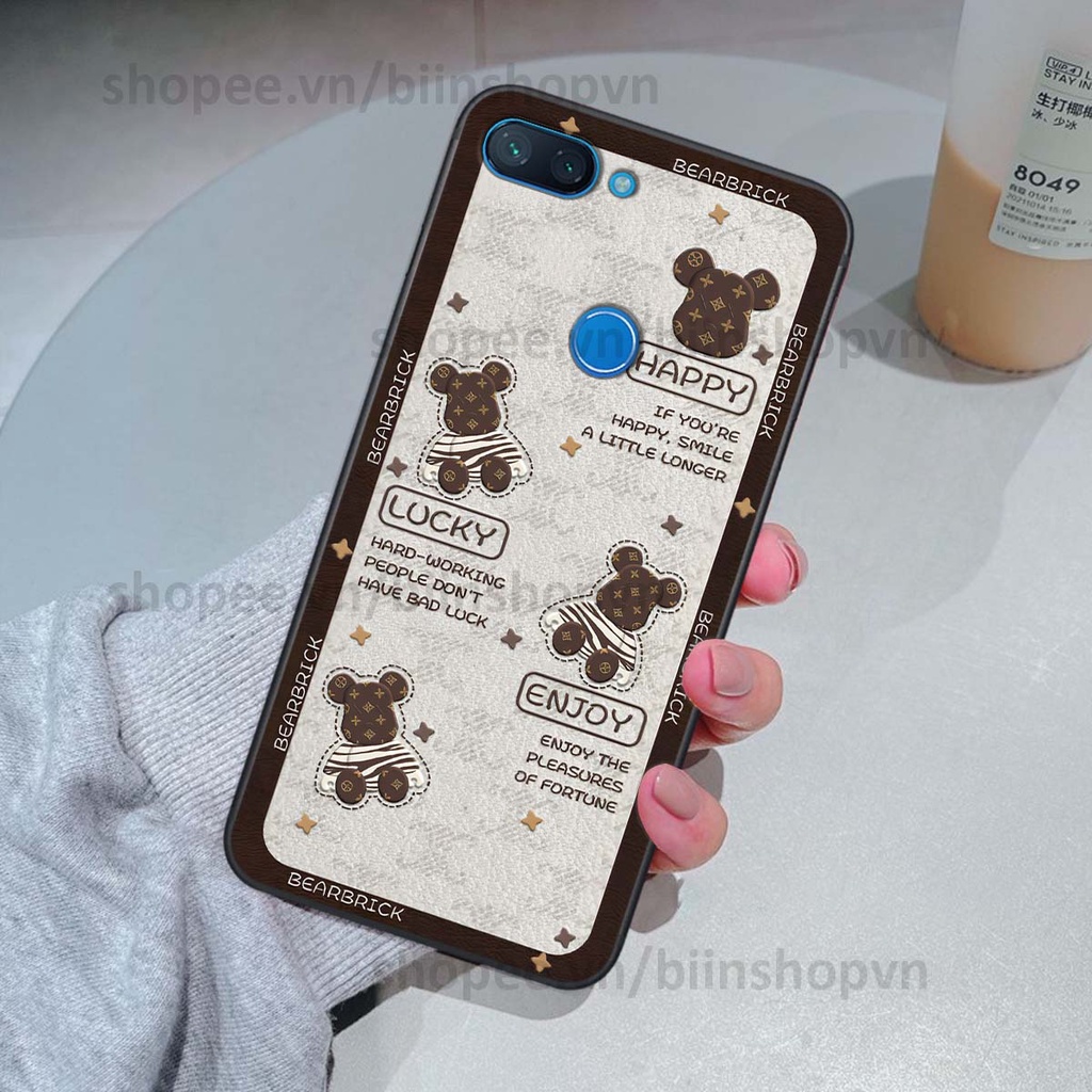 Ốp Xiaomi Mi 8 SE / Mi 8 Lite hình gấu bear brick đẹp độc lạ, thời trang, cá tính