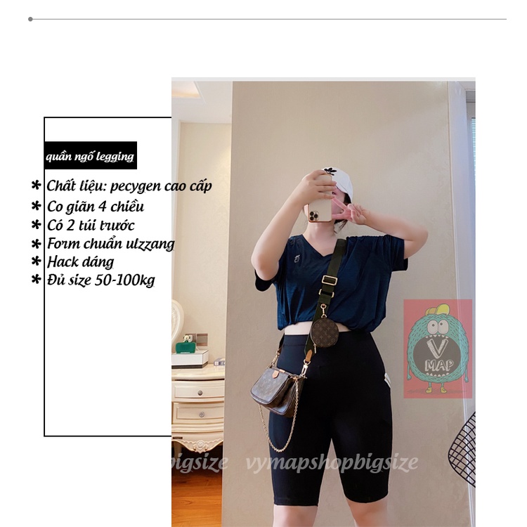 🔴quần ngố legging UNISEX đủ size 40-100kg🔴