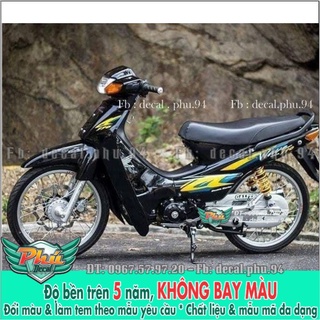 Tem rời Wave nhỏ xe đen -1